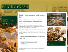 Tablet Screenshot of pantryfreshcatering.co.uk